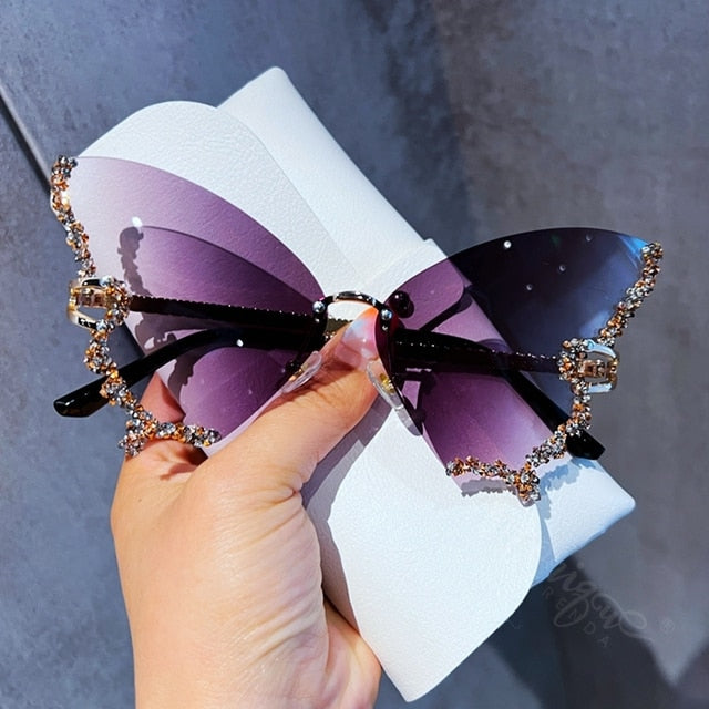 Depot Deluxe™ Diamond Butterfly Sunglasses